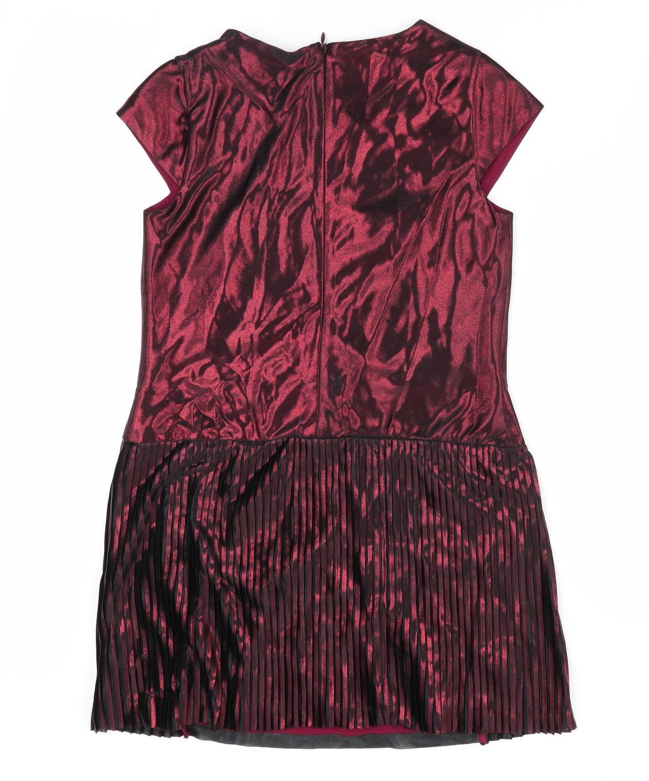 Autograph Girls Brown   Shift  Size 8-9 Years  - Shimmer Effect