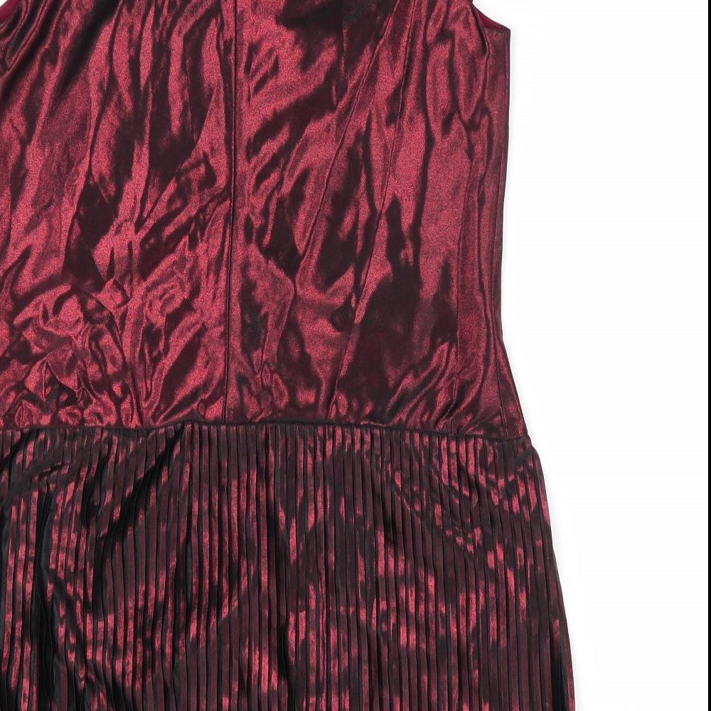 Autograph Girls Brown   Shift  Size 8-9 Years  - Shimmer Effect