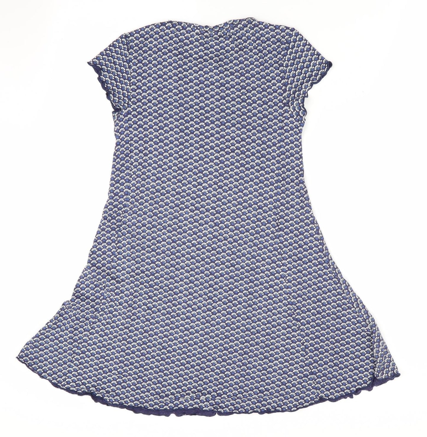 Marks and Spencer Girls Blue Floral  Fit & Flare  Size 8-9 Years