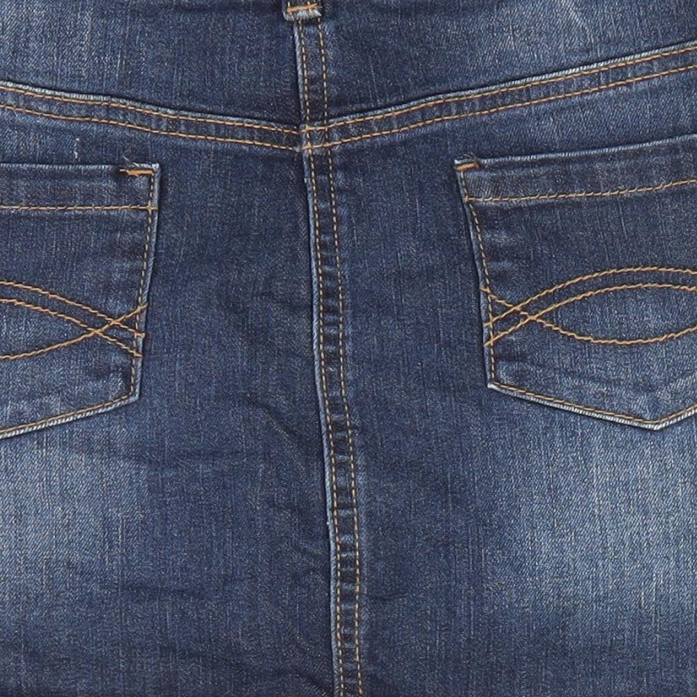 Nutmeg Girls Blue   A-Line Skirt Size 8-9 Years - Denim Skirt