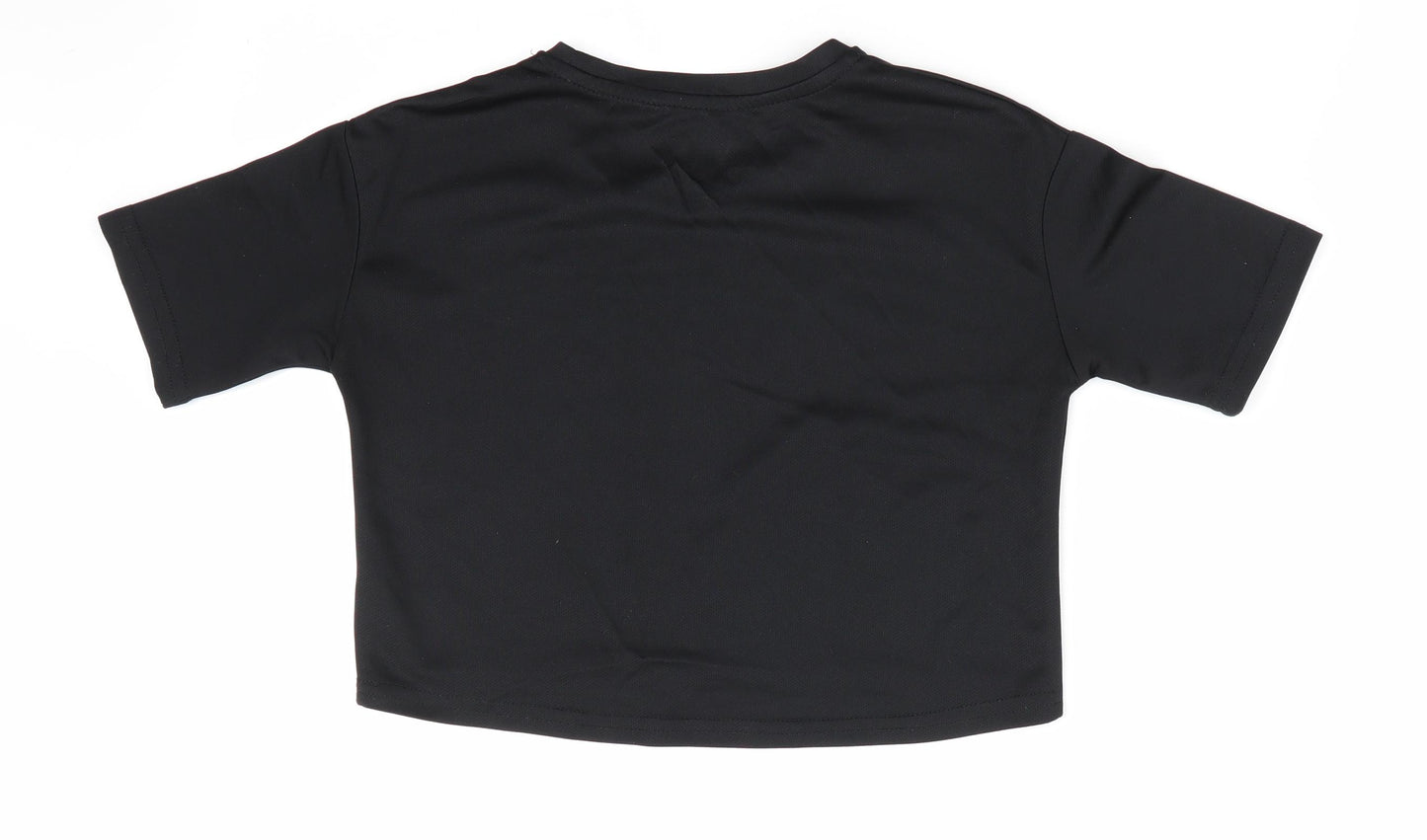 Young Dimension Girls Black   Basic T-Shirt Size 8-9 Years  - NYC