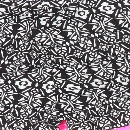 Primark Girls Black Floral  Paperbag Shorts Size 8-9 Years