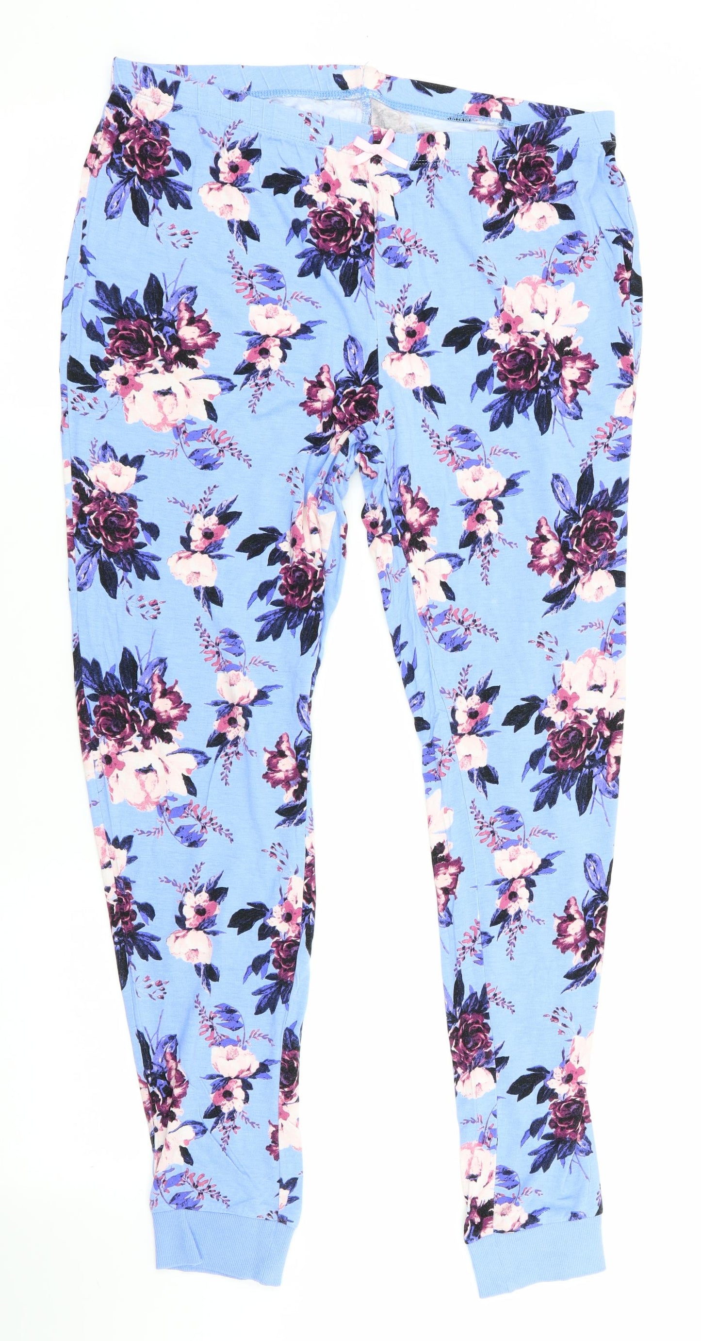 Preworn Womens Purple Floral   Pyjama Pants
