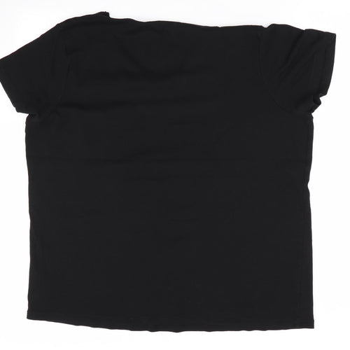 Love Yours Womens Black   Basic T-Shirt Size 26