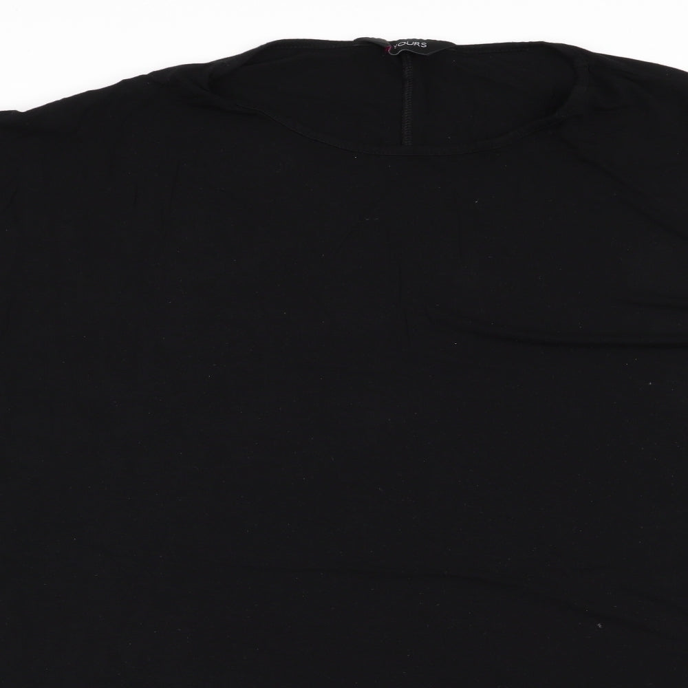 Love Yours Womens Black   Basic T-Shirt Size 26