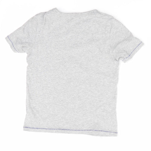 Mothercare Boys Grey Animal Print   Pyjama Top Size 6-7 Years  - Snappy in the Mornings