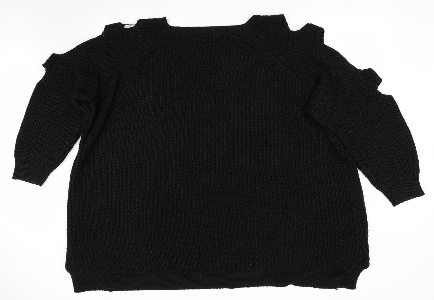 Love Yours Womens Black   Pullover Jumper Size 26  - Cut out shoulders