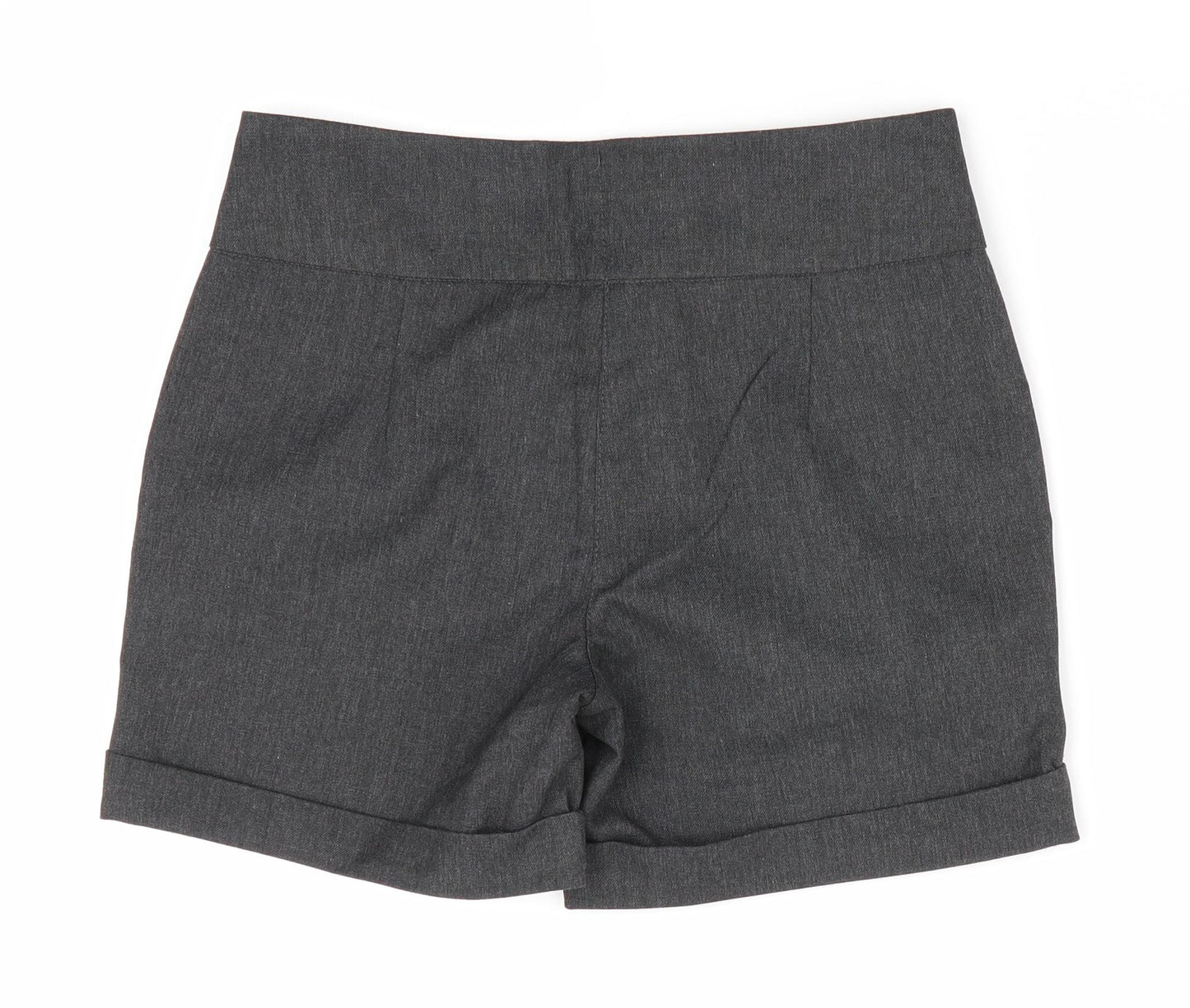 Next School Girls Grey   Chino Shorts Size 7 Years - School Shorts