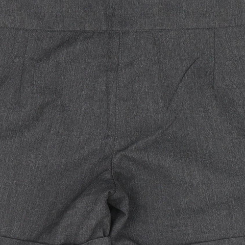 Next School Girls Grey   Chino Shorts Size 7 Years - School Shorts