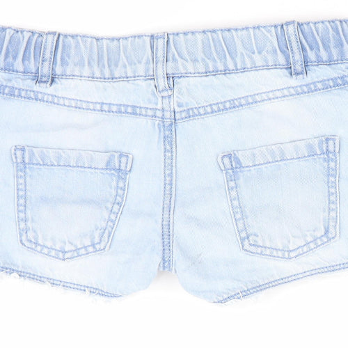 Florence and Fred Girls Blue   Hot Pants Shorts Size 5-6 Years - Distressed look