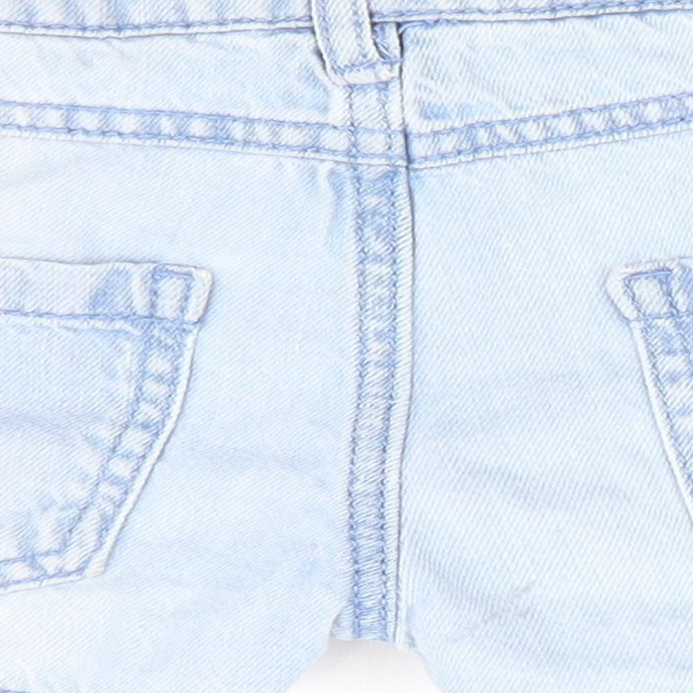 Florence and Fred Girls Blue   Hot Pants Shorts Size 5-6 Years - Distressed look