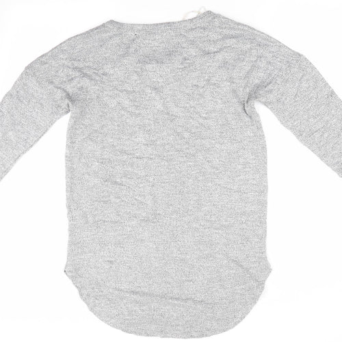 Papaya Womens Grey   Pullover Jumper Size S  - Detail neck