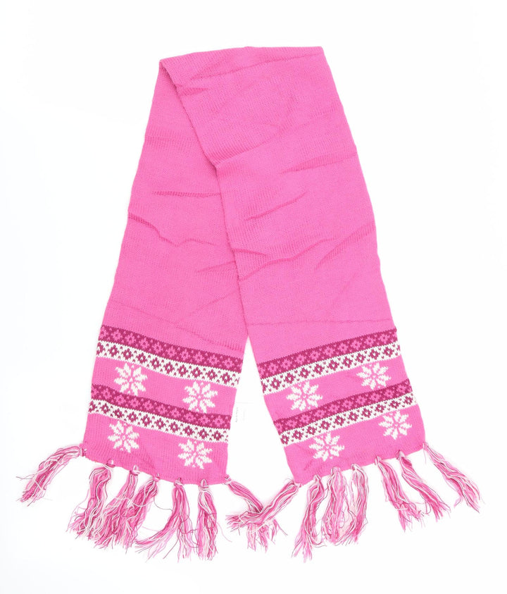 Matalan Girls Pink Geometric Scarf Scarves & Wraps One Size