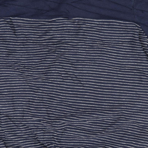 George Mens Blue Striped  Pullover Jumper Size M