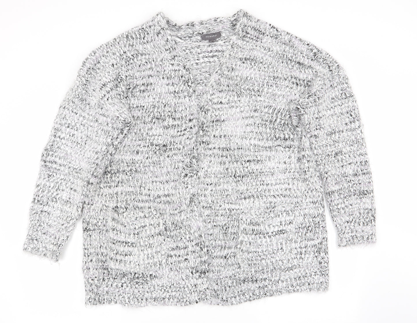Primark Womens Grey   Cardigan Jumper Size L