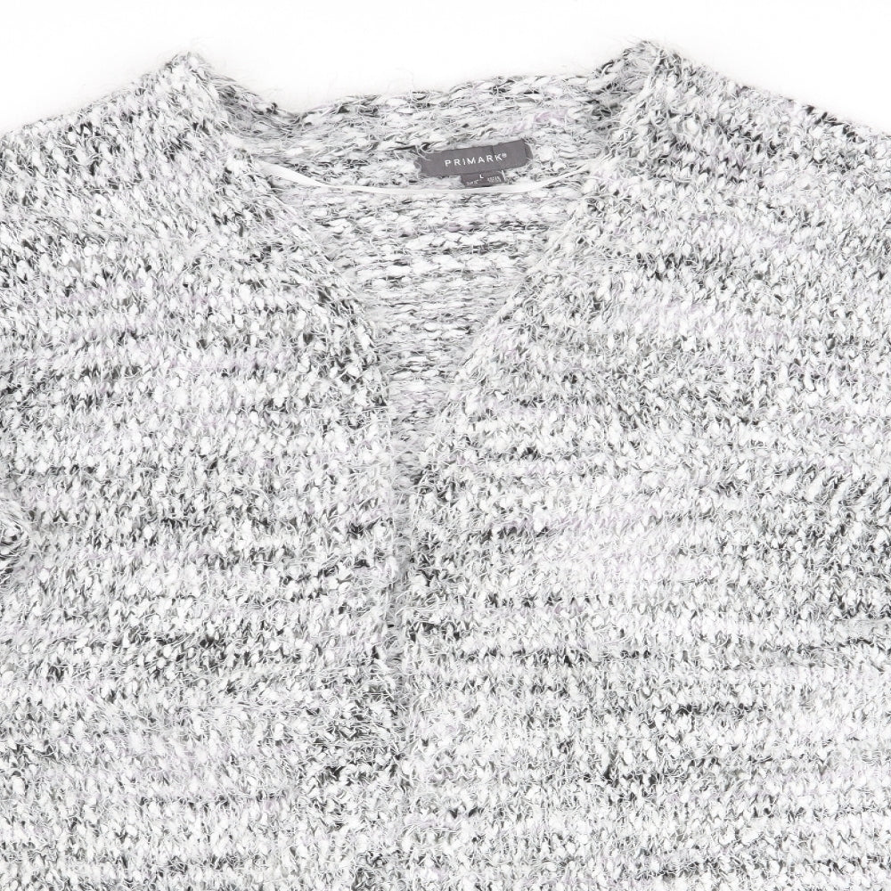 Primark Womens Grey   Cardigan Jumper Size L