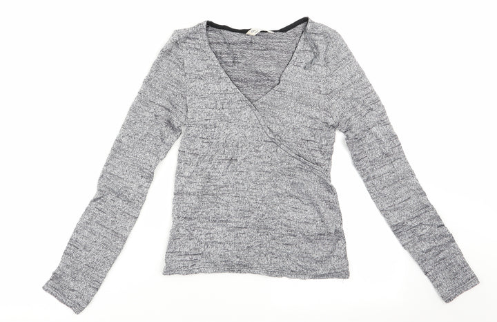 Miss Selfridge Womens Grey Tunic Jumper Size 8