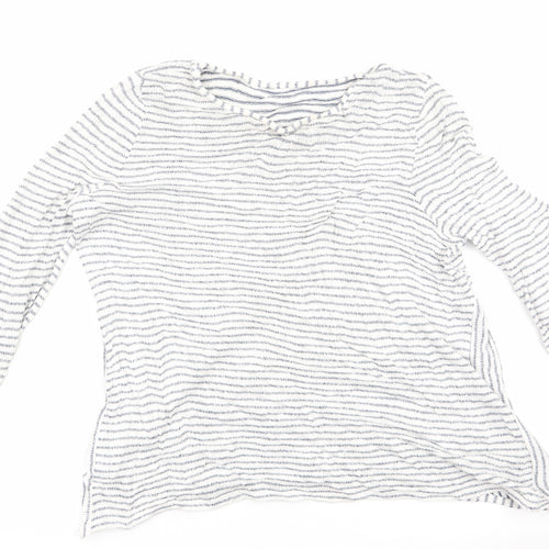 TU Womens Blue Striped  Pullover Jumper Size 18