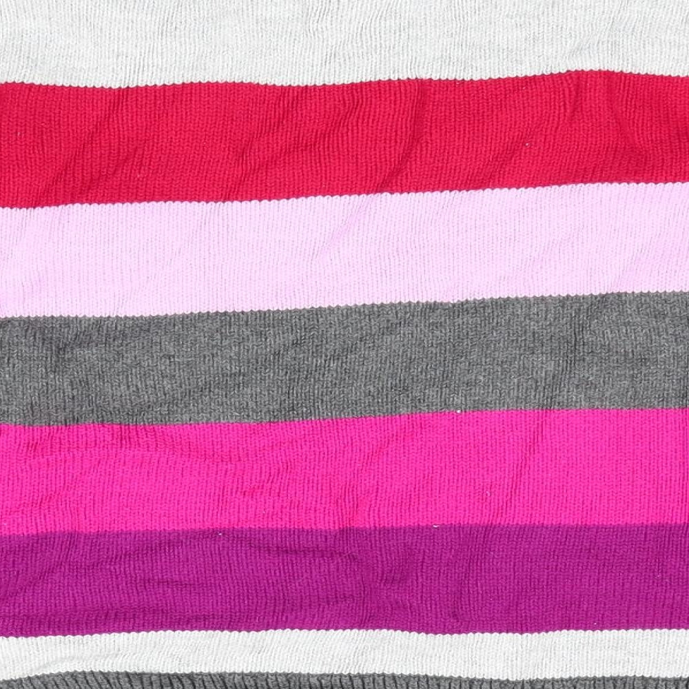 Gap Girls Pink Striped  Pullover Jumper Size 8-9 Years