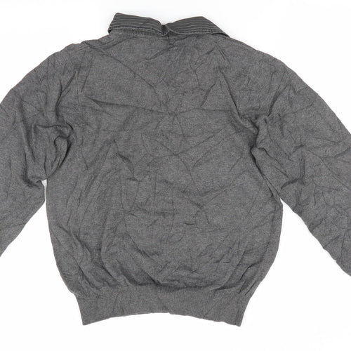 Urban Spirit Mens Grey   Pullover Jumper Size S  - Faux collar