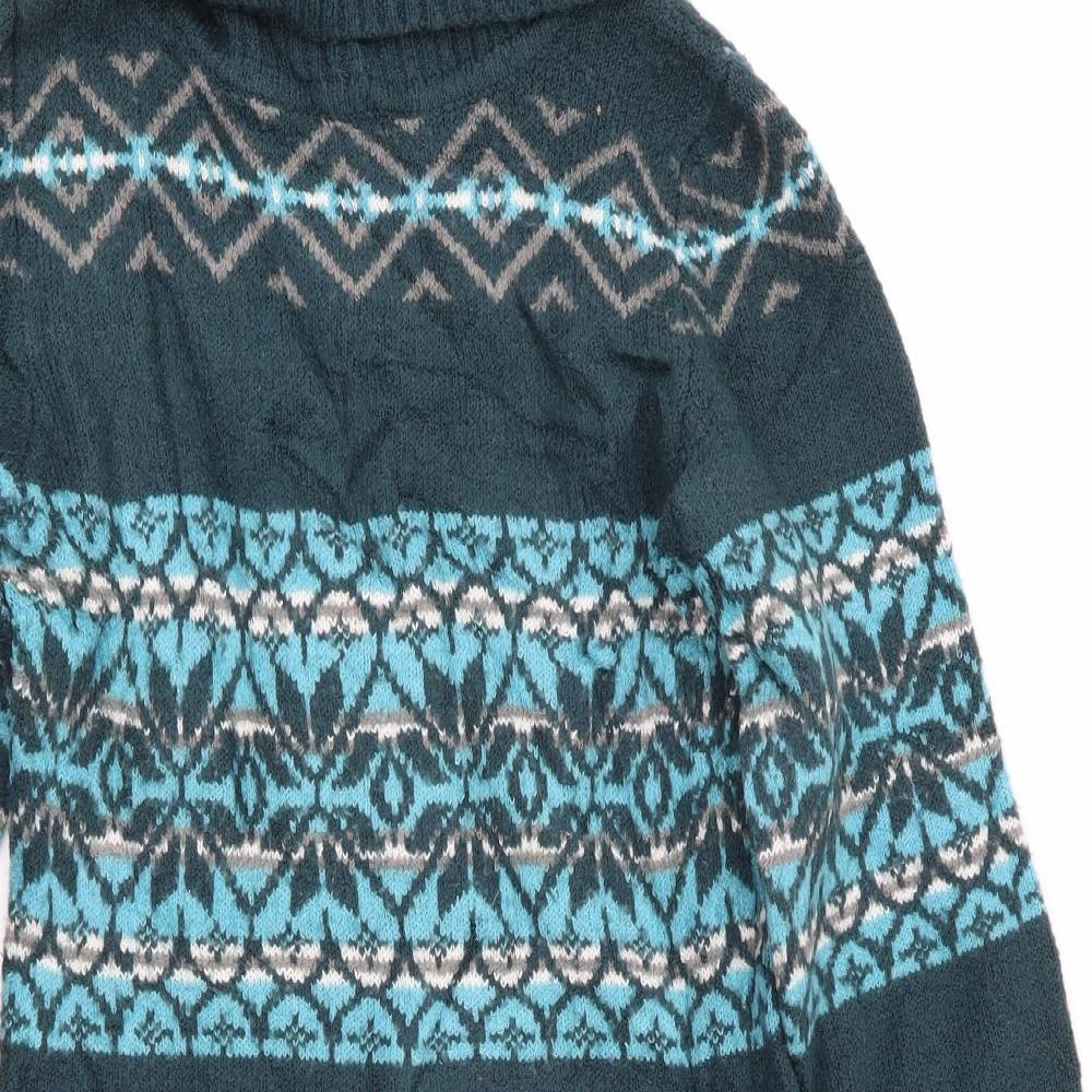 Joe Browns Womens Green Geometric  Jumper Dress  Size 8