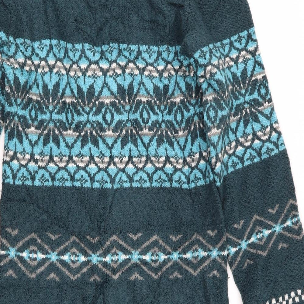Joe Browns Womens Green Geometric  Jumper Dress  Size 8