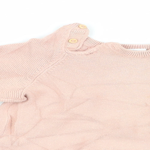 H&M Girls Orange   Pullover Jumper Size 3-6 Months  - Peach in Colour