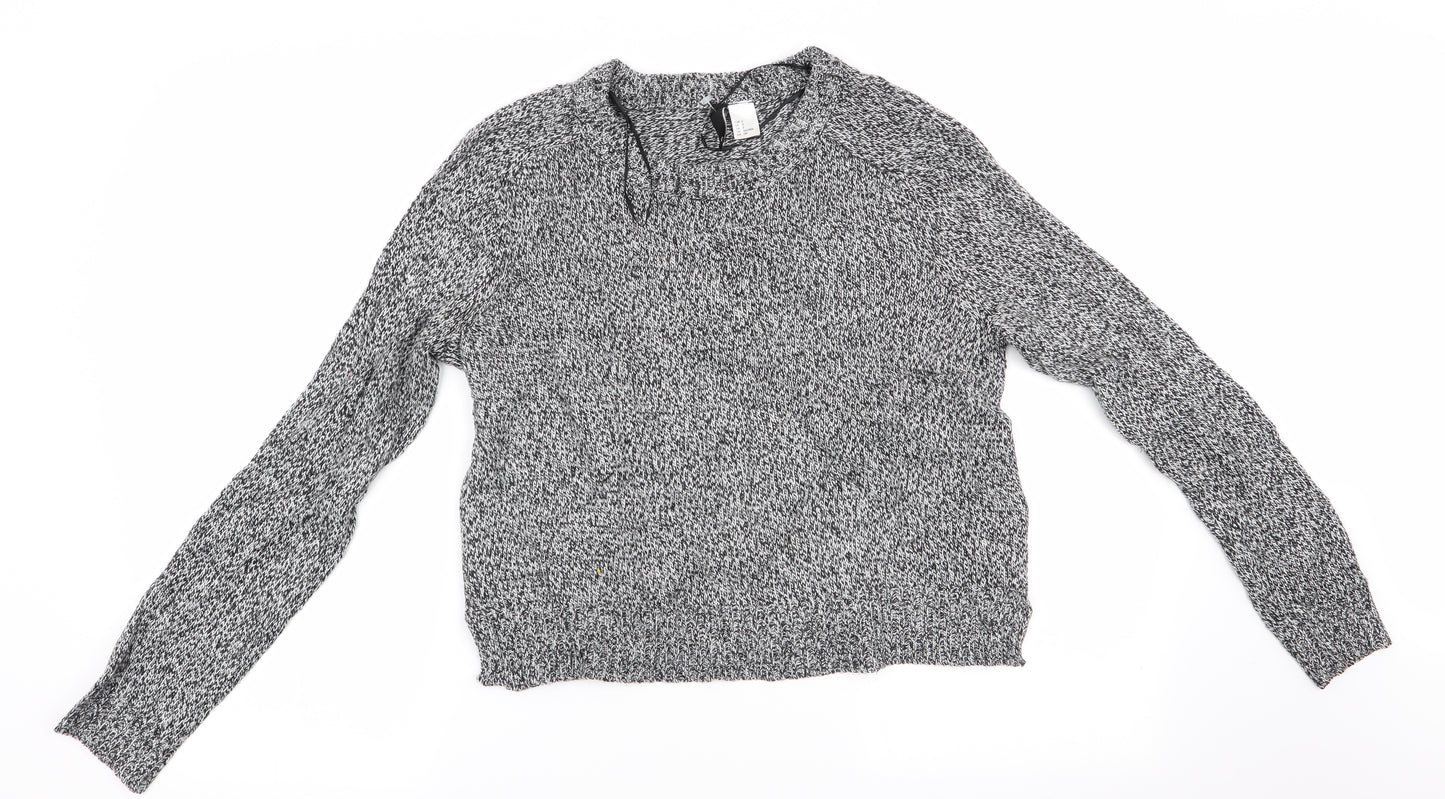 Divided Womens Black   Pullover Jumper Size 6
