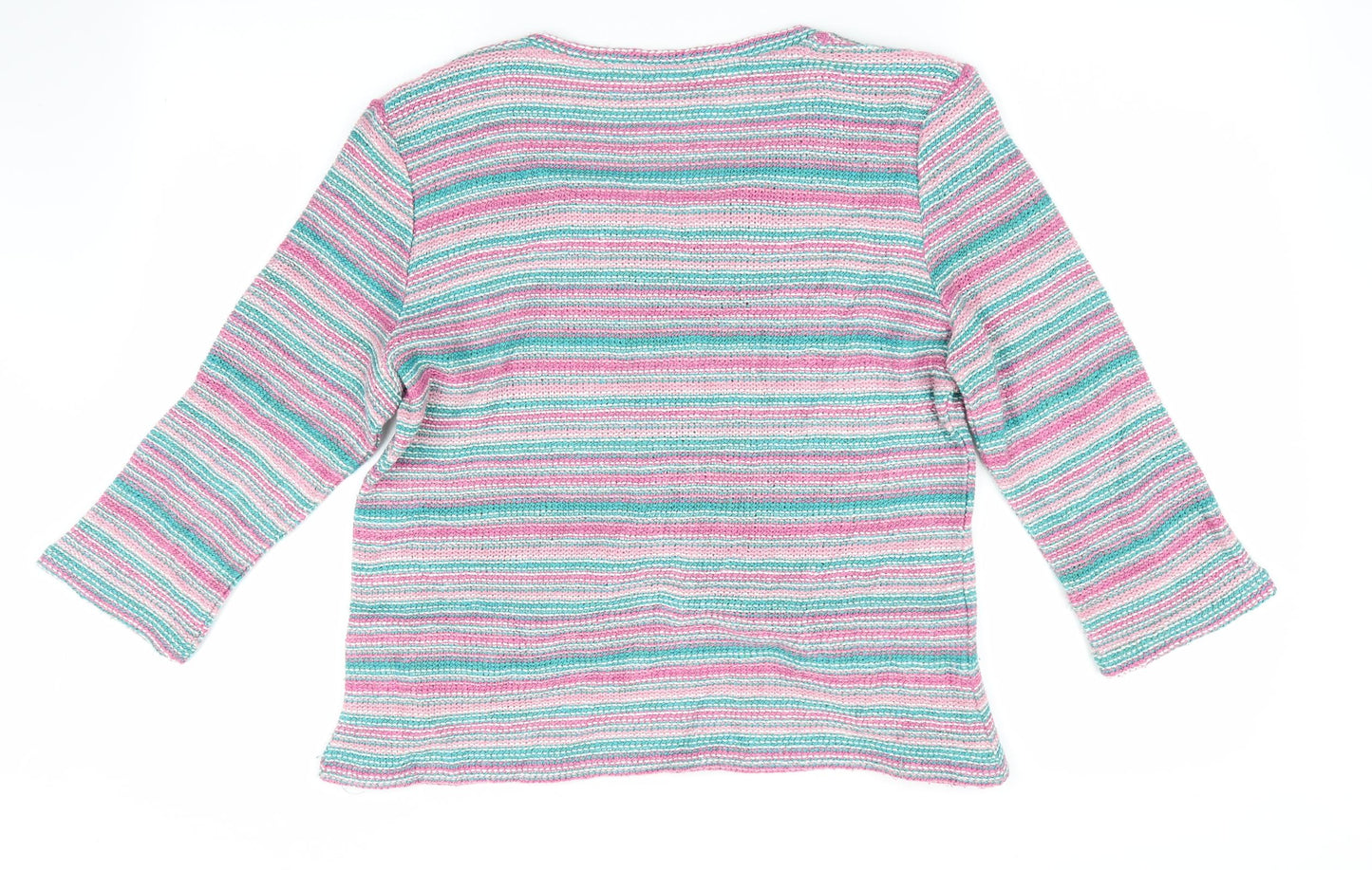 Per Una Womens Pink Striped  Jacket  Size L
