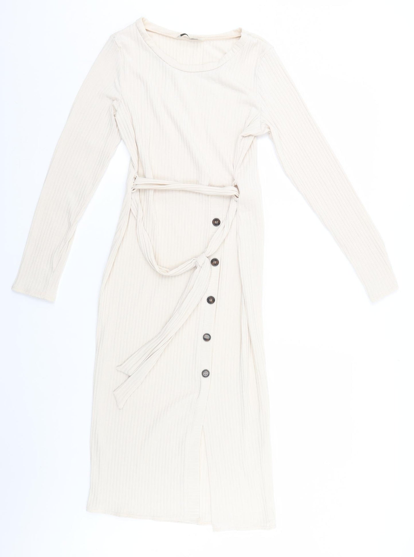 George Womens Beige Striped  A-Line  Size 12