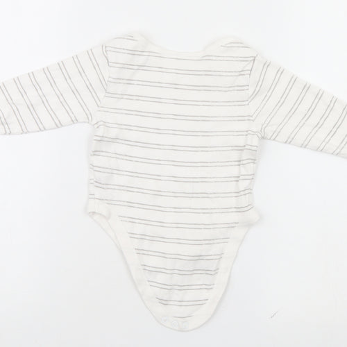 Primark Baby White Striped  Leotard One-Piece Size 9-12 Months