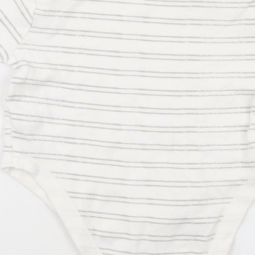 Primark Baby White Striped  Leotard One-Piece Size 9-12 Months