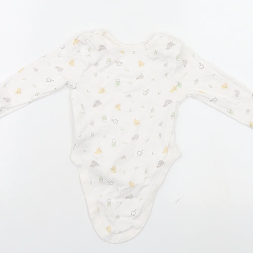 Primark Baby White Geometric  Leotard One-Piece Size 9-12 Months