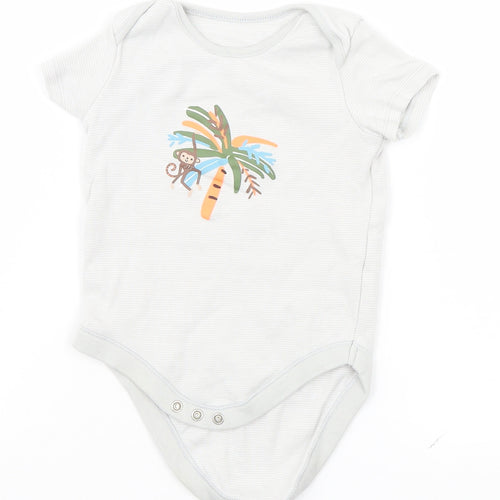 F&F Baby Grey   Leotard One-Piece Size 9-12 Months  - Monkey