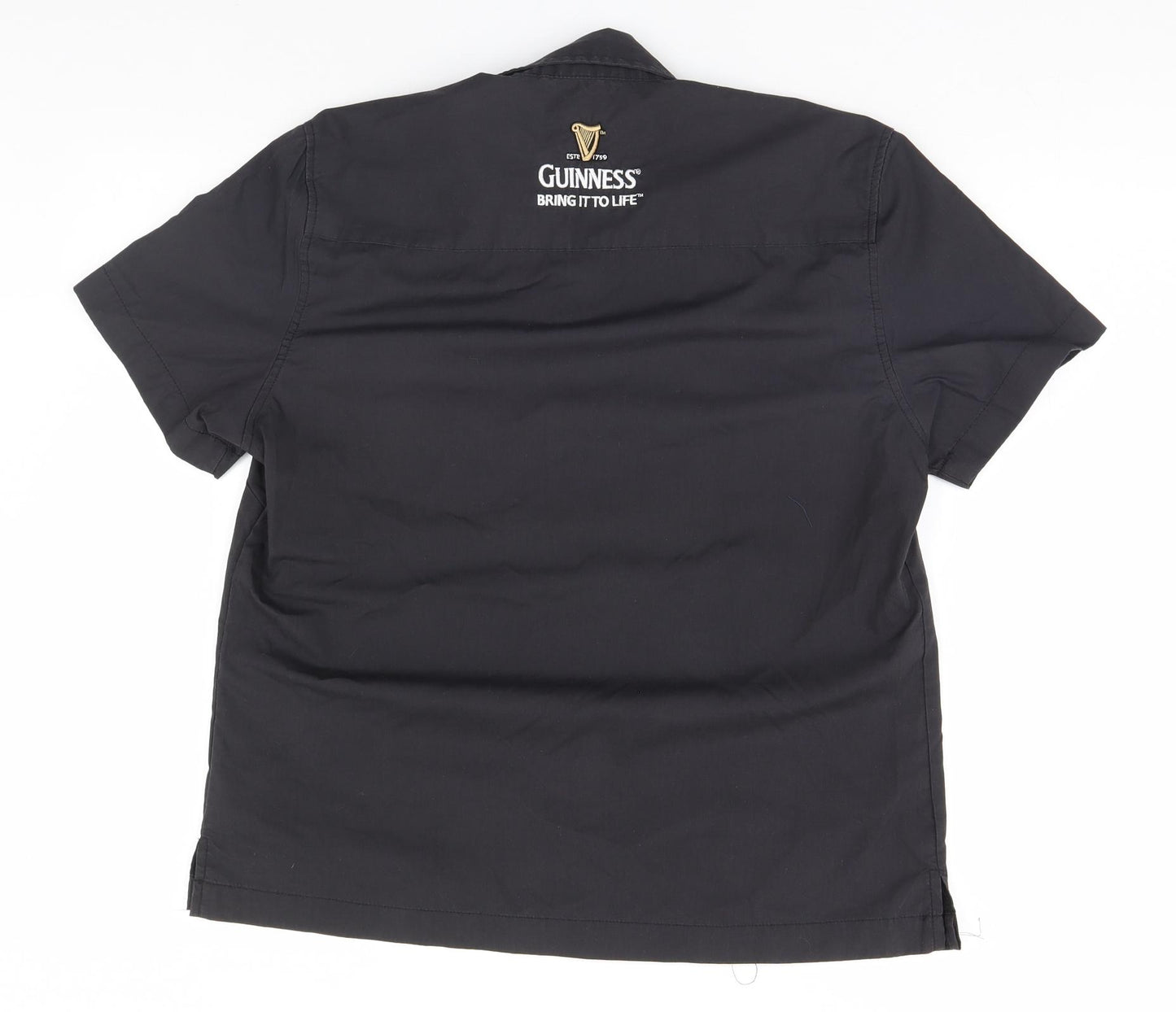 Guinness Mens Black    Button-Up Size L  - Guinness