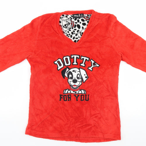 Disney Womens Red   Pullover Jumper Size 6  - 101 Dalmatians, Dotty for You