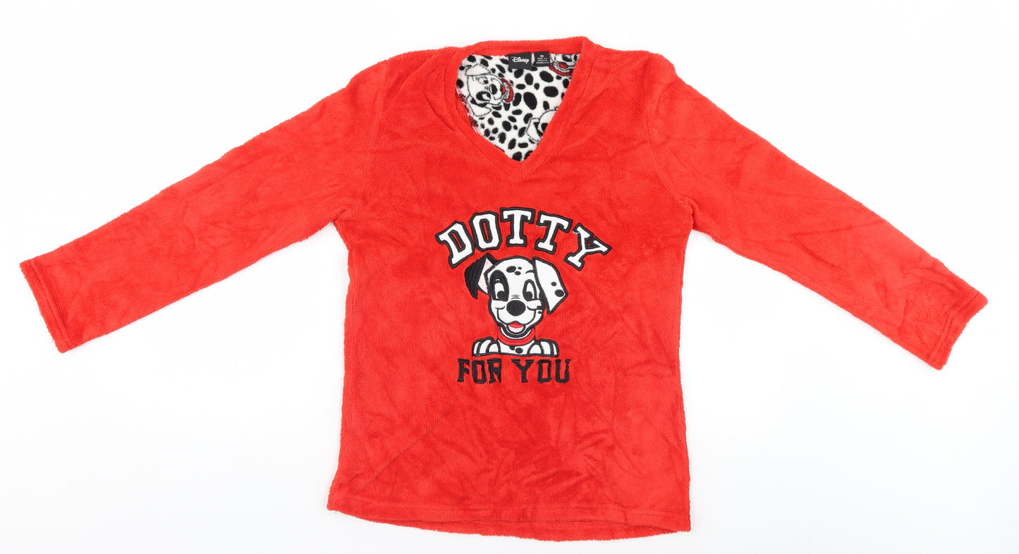 Disney Womens Red   Pullover Jumper Size 6  - 101 Dalmatians, Dotty for You