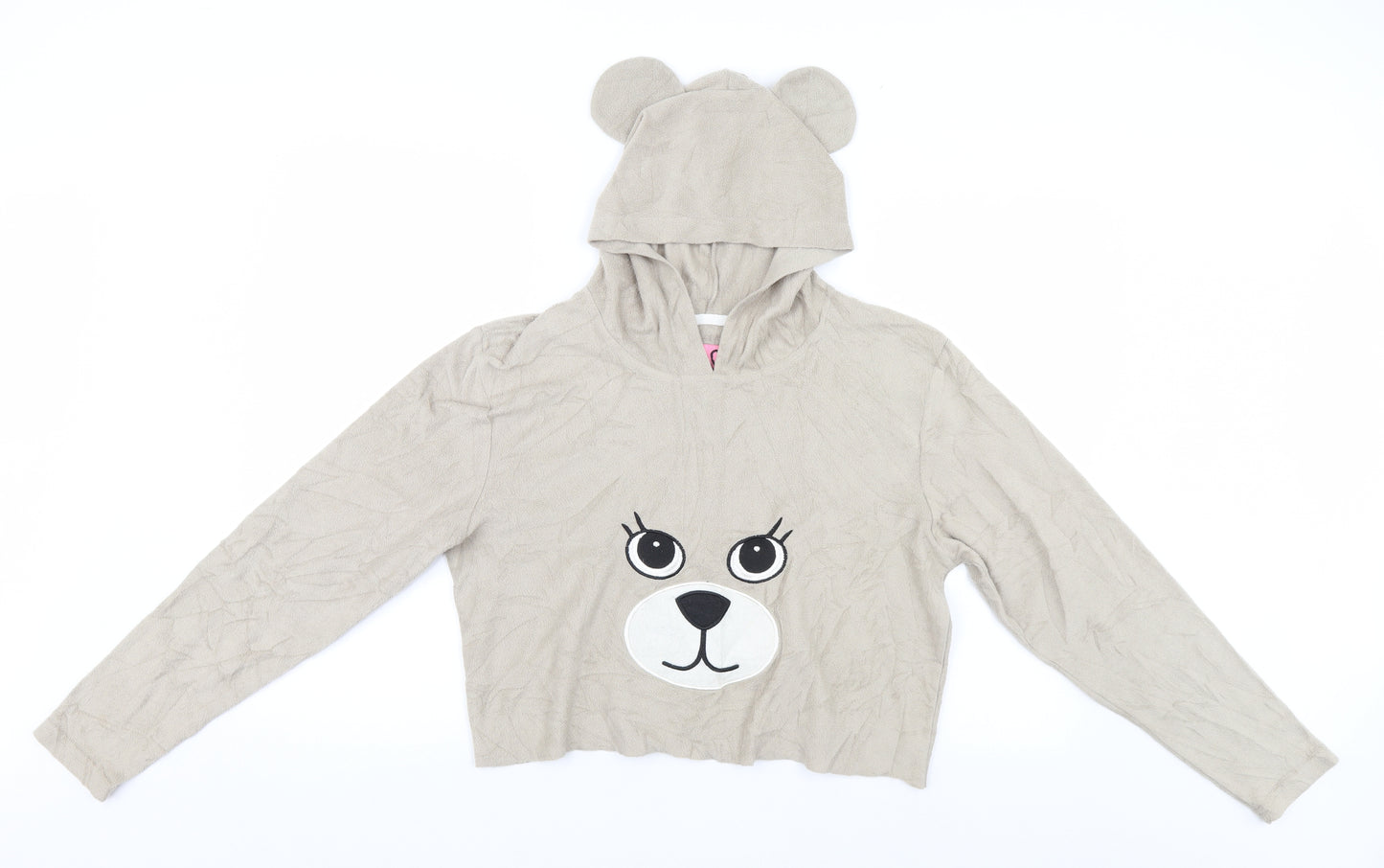 Adore Womens Beige   Pullover Hoodie   - Bear