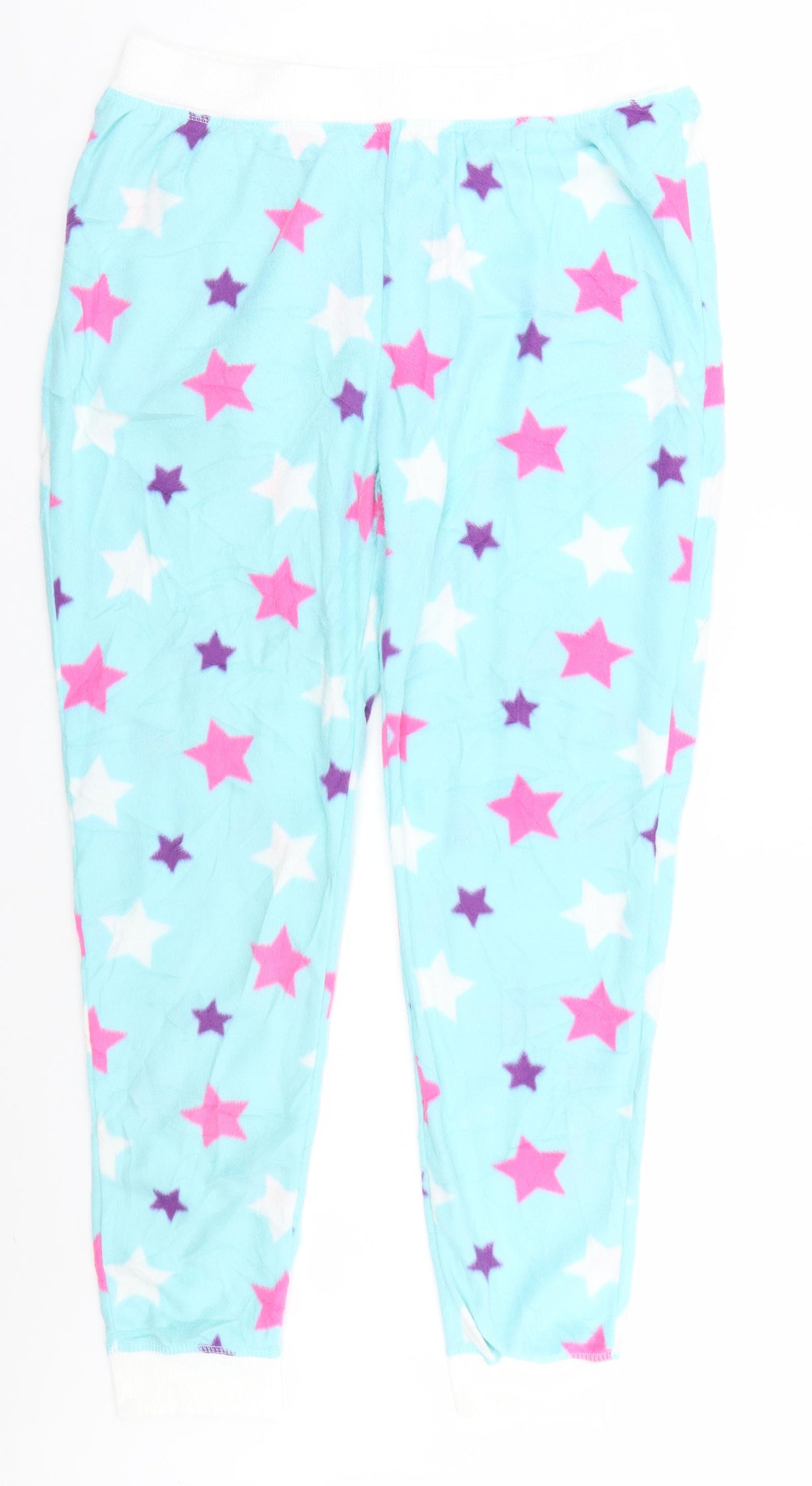 Preworn Womens Green Geometric   Pyjama Pants Size 16  - Stars