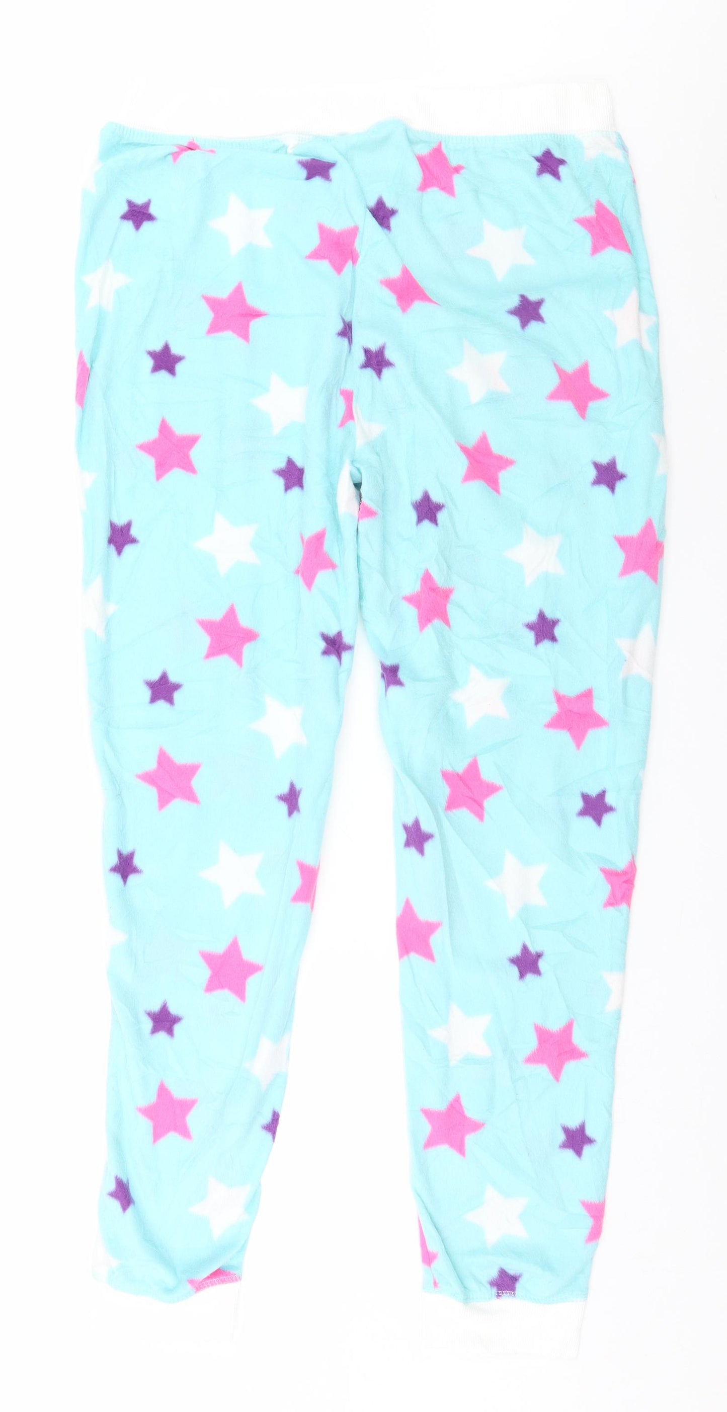 Preworn Womens Green Geometric   Pyjama Pants Size 16  - Stars