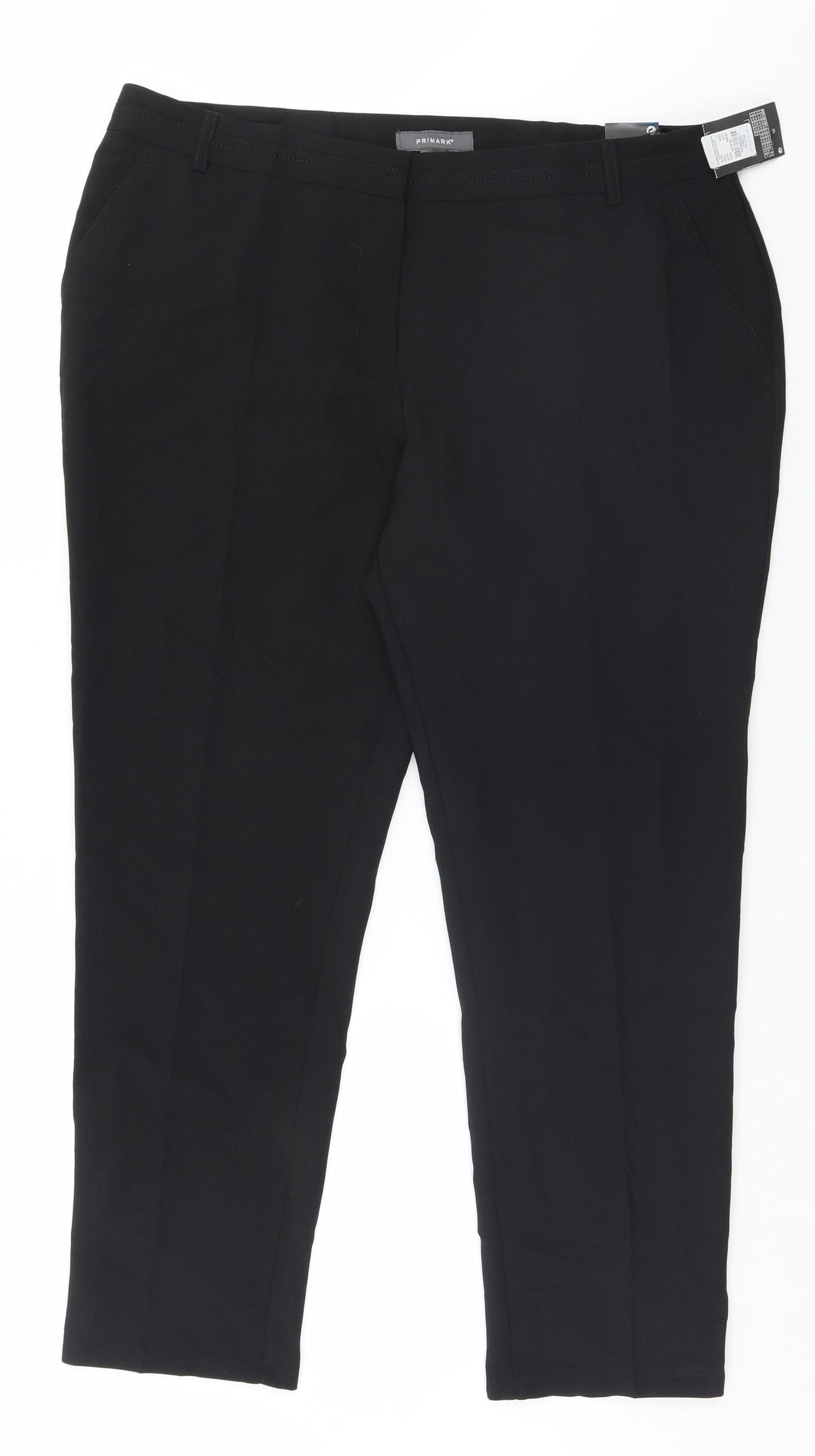 Primark Womens Black   Trousers  Size 16 L26 in