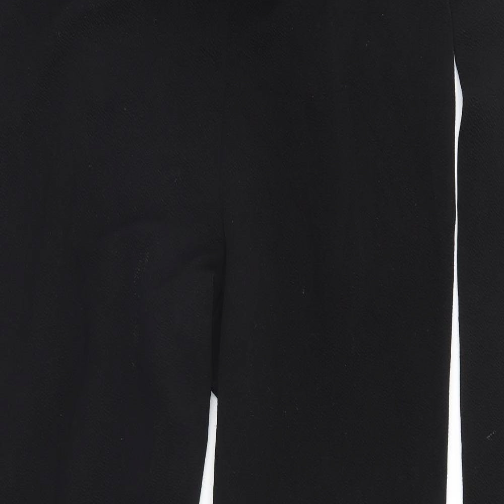 PRETTYLITTLETHING Womens Black   Trousers  Size 10 L28 in