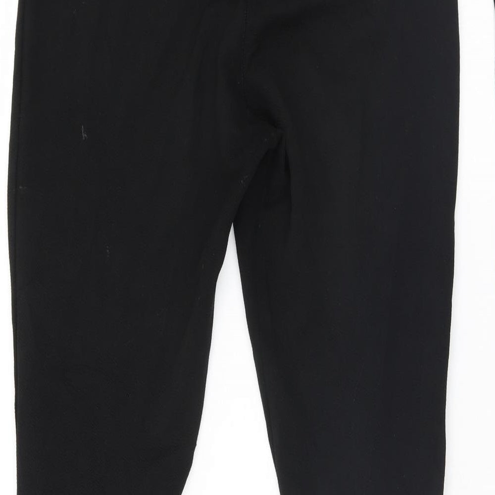 PRETTYLITTLETHING Womens Black   Trousers  Size 10 L28 in