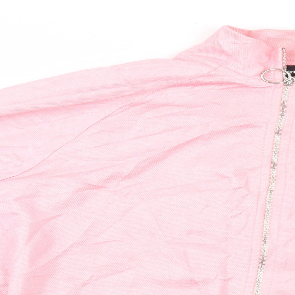 new gir Womens Pink   Full Zip Jumper Size S