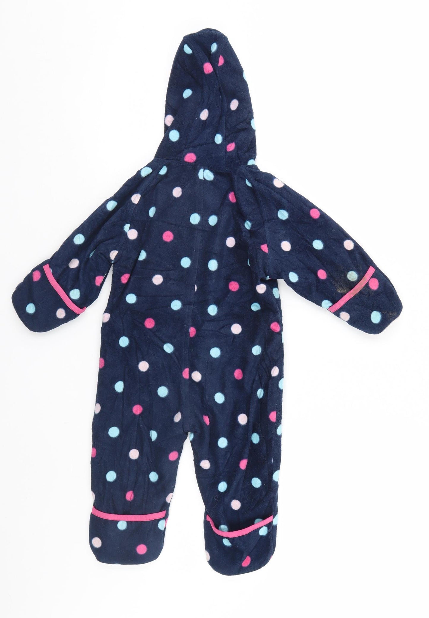 Muddy Puddles  Blue Spotted  Babygrow One-Piece Size 6-9 Months