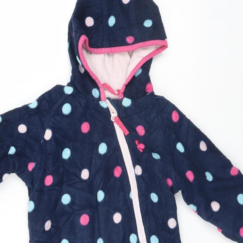 Muddy Puddles  Blue Spotted  Babygrow One-Piece Size 6-9 Months