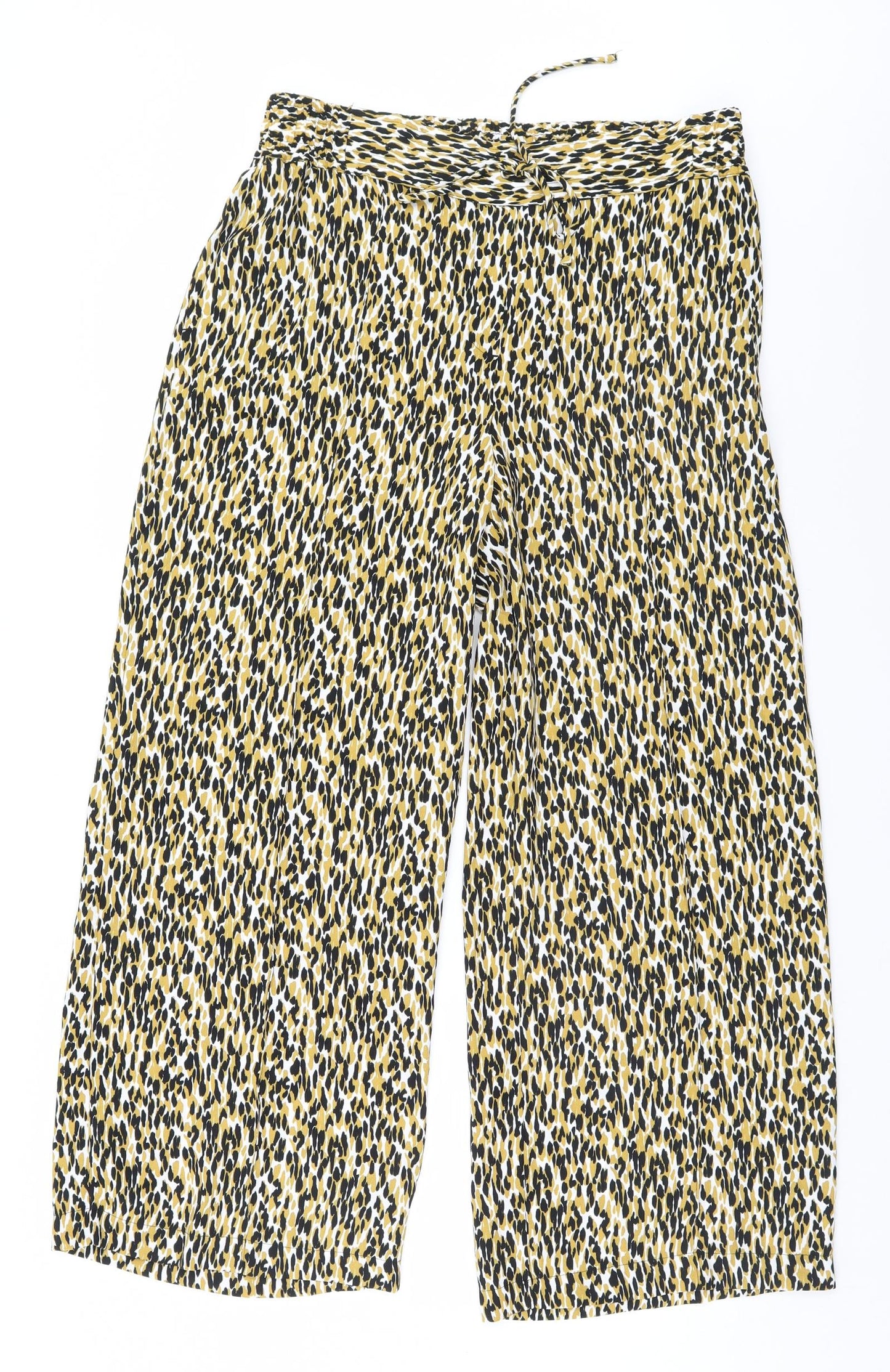 Marks and Spencer Womens Multicoloured Animal Print  Trousers  Size 16 L28 in