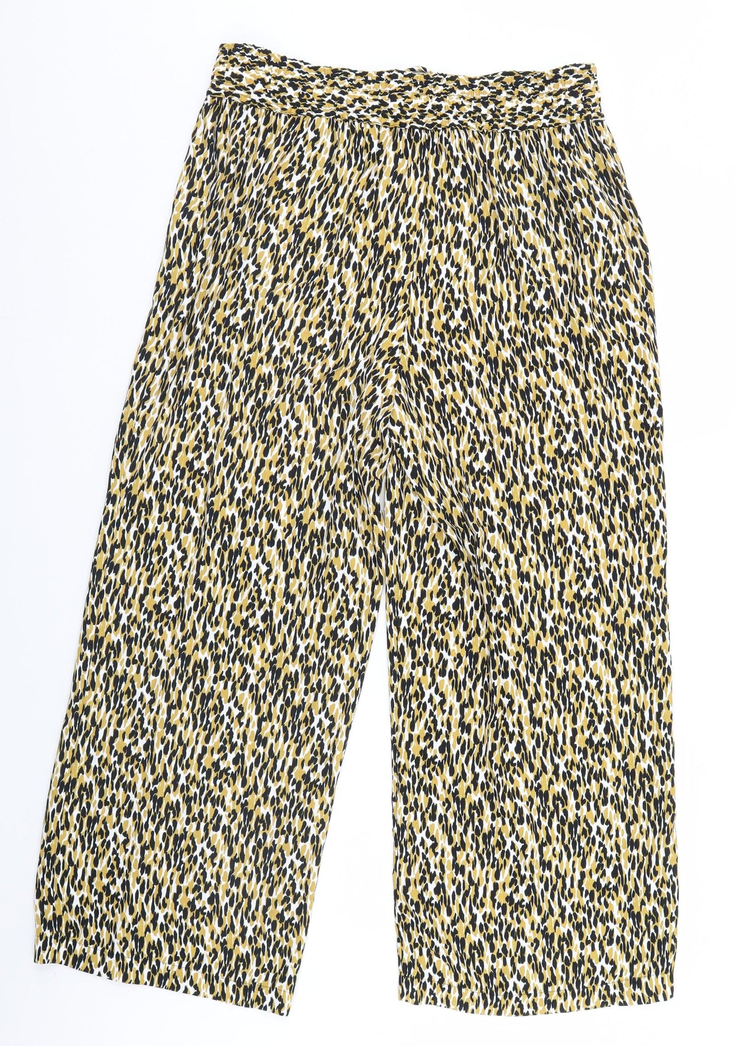 Marks and Spencer Womens Multicoloured Animal Print  Trousers  Size 16 L28 in