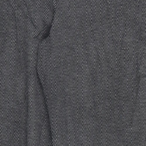 Dorothy Perkins Womens Grey Herringbone  Trousers  Size 12 L28 in