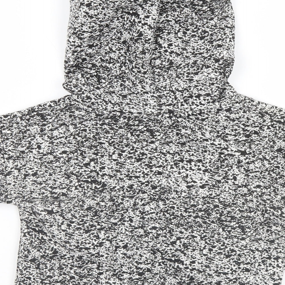 Matalan Boys White Animal Print  Pullover Hoodie Size 2-3 Years  - Little Boss